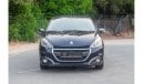 Peugeot 208 Active Plus AED 360/month | 2019 | PEUGEOT | 208 ACTIVE 1.6L | GCC | FULL SERVICE HISTORY | P02292