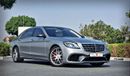 Mercedes-Benz S 63 AMG special color - fully loaded - long wheel base - rear fully automated seats - laptop table