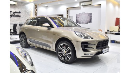 بورش ماكان T EXCELLENT DEAL for our Porsche Macan Turbo ( 2015 Model ) in Golden Color GCC Specs