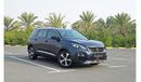 Peugeot 5008 AED 1,540/month 2020 | PEUGEOT | 5008 GT LINE | WARRANTY: VALID 28-07-2024 OR 100,000KM P01723