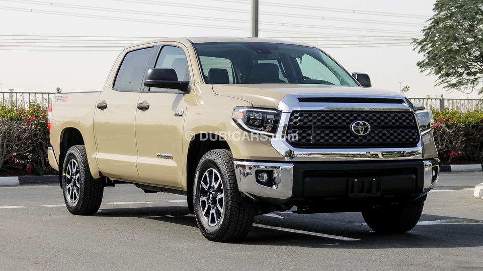 Toyota Tundra 5.7L SR5 for sale: AED 185,000. Beige, 2020