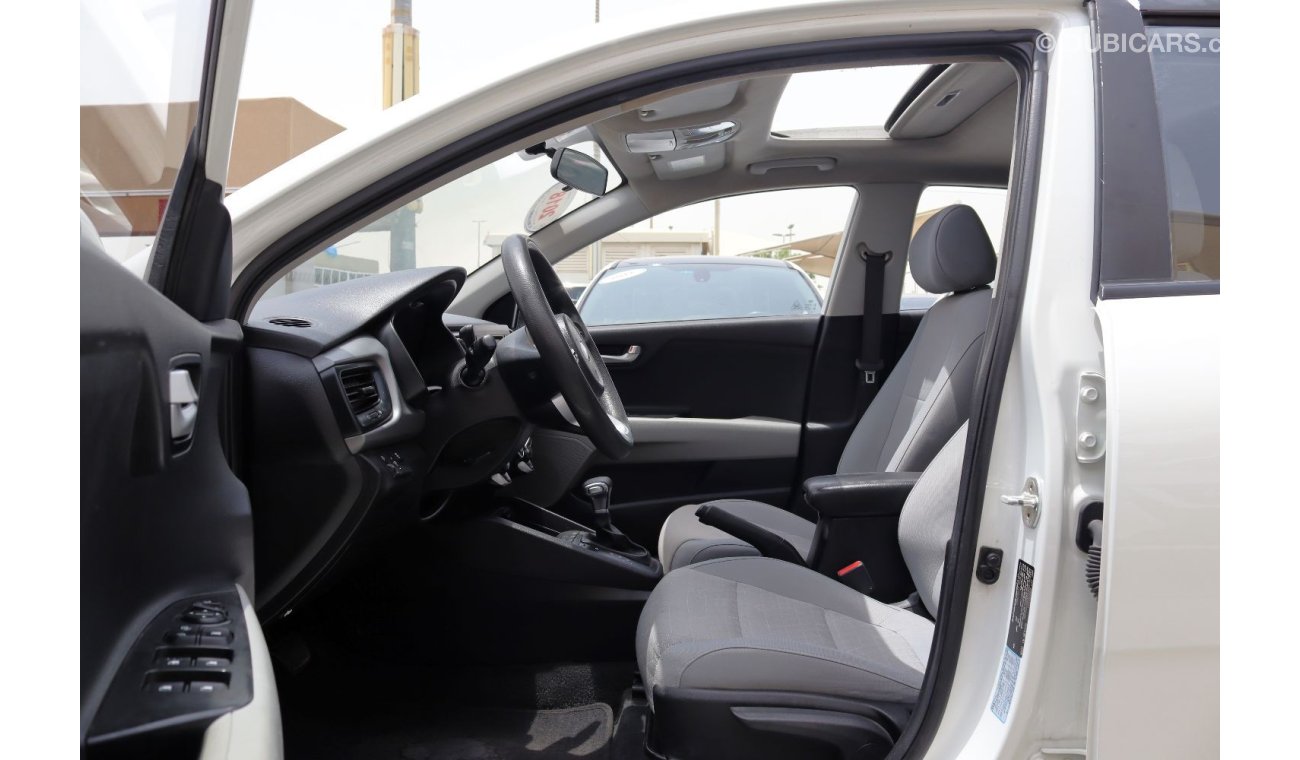 Kia Rio LX ACCIDENTS FREE - GCC - SUNROOF - ORIGINAL PAINT - PERFECT CONDITION INSIDE OUT