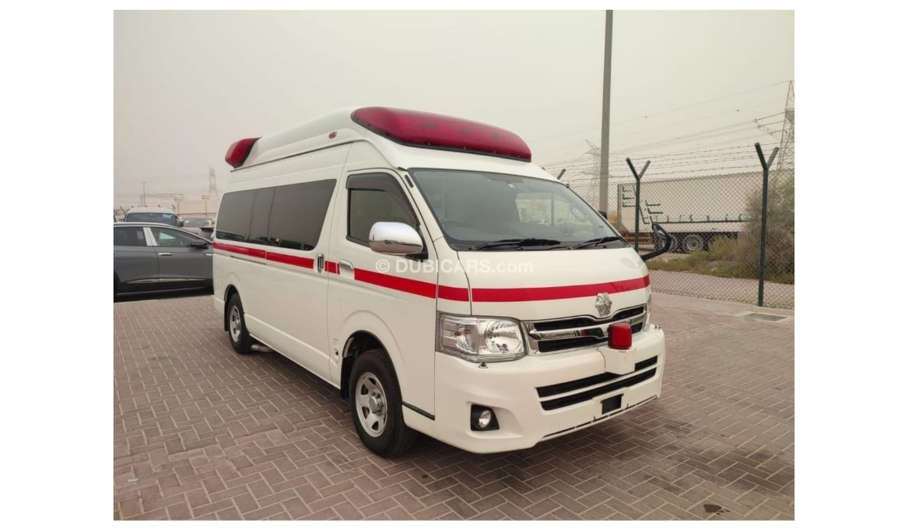 Toyota Hiace TRH226-0010606 -AMBULACE || WHITE PETROL || kms 167914 || RHD || AUTO|| only Export.