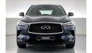 Infiniti QX50 Luxe Sensory Proassist | 1 year free warranty | 0 down payment | 7 day return policy