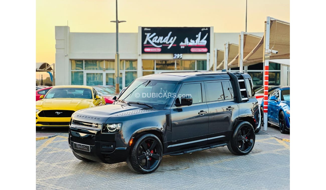 لاند روفر ديفندر 110 X P400 3.0L | Monthly AED 5950/- | 0% DP | Blindspot | Leather Interior | # 92966