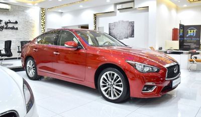 Infiniti Q50 EXCELLENT DEAL for our Infiniti Q50 2.0t ( 2018 Model ) in Red Color GCC Specs