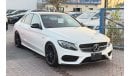 مرسيدس بنز C 43 AMG MERCEDES C43 2018 WHITE INSIDE RED JAPAN IMPORT WITH LOW MILLAGE