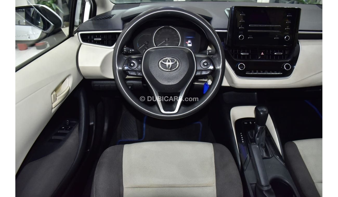 Toyota Corolla EXCELLENT DEAL for our Toyota Corolla Hybrid ( 2021 Model ) in White Color GCC Specs