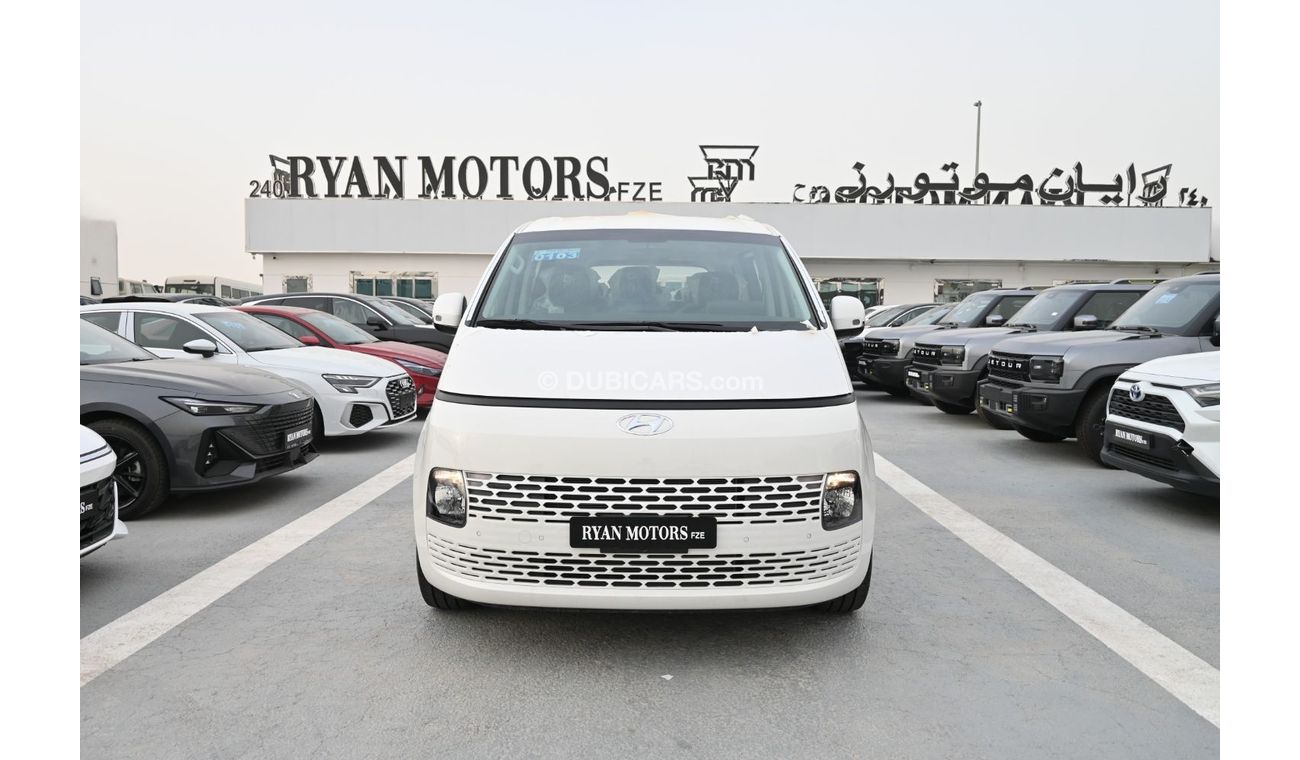 هيونداي ستاريا Hyundai Staria 3.5L Petrol, Van 9 Seats, Color White, Model 2024