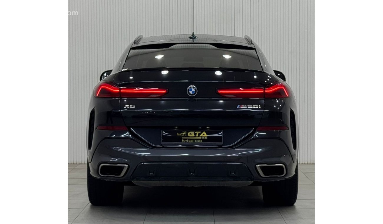 بي أم دبليو X6 50i Exclusive 4.4L 2021 BMW X6 M50i, 2026 AGMC Agency Warranty + Service Package, Full Service Histo