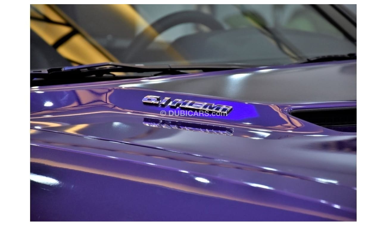 دودج تشالينجر EXCELLENT DEAL for our Dodge Challenger SRT8 6.1 HEMI ( 2010 Model ) in Purple / Violet Color GCC Sp