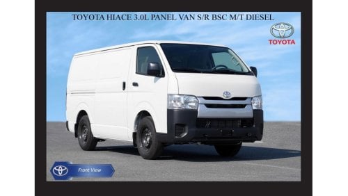 Toyota Hiace TOYOTA HIACE 3.0L PANEL VAN S/R BSC M/T DSL Export Only