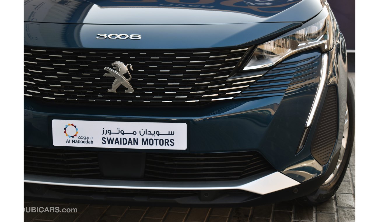 Peugeot 3008 AED 1439 PM ACTIVE 1.6L TC AT GCC FROM AN AUTHORIZED DEALER MANUFACTURER WARRANTY