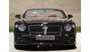 Bentley Continental GTC Number 1 Edition by Mulliner 6.0 2dr RIGHT HAND DRIVE