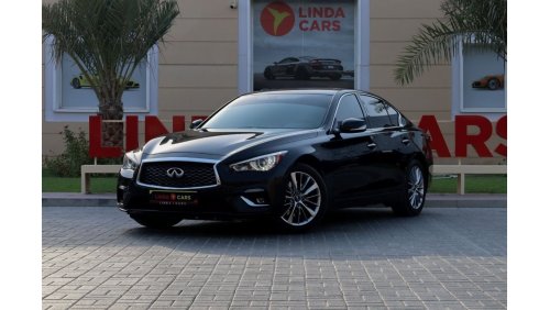 Infiniti Q50 Luxe Infiniti Q50 2022 GCC under Agency Warranty with Flexible Down-Payment/ Flood Free.