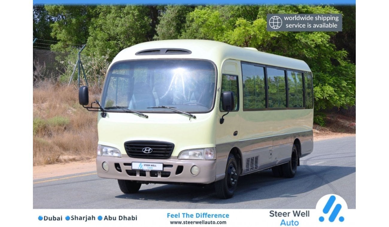 هيونداي كونتي Bus D4DD 3.9L RWD 27 Seater DSL MT / Ready to Drive / Like New Condition / GCC