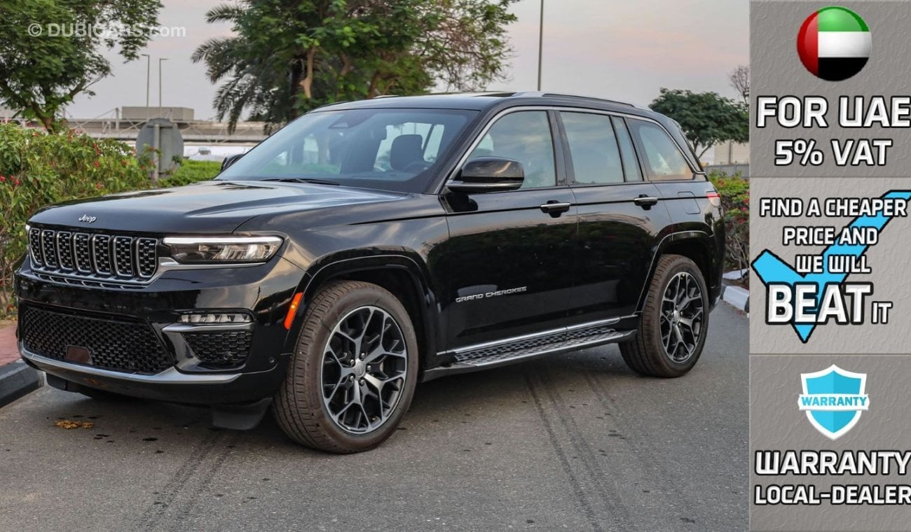 Jeep Grand Cherokee Summit Reserve Luxury Night Vision , 2023 GCC , 0Km , With 3 Years or 60K Km Warranty