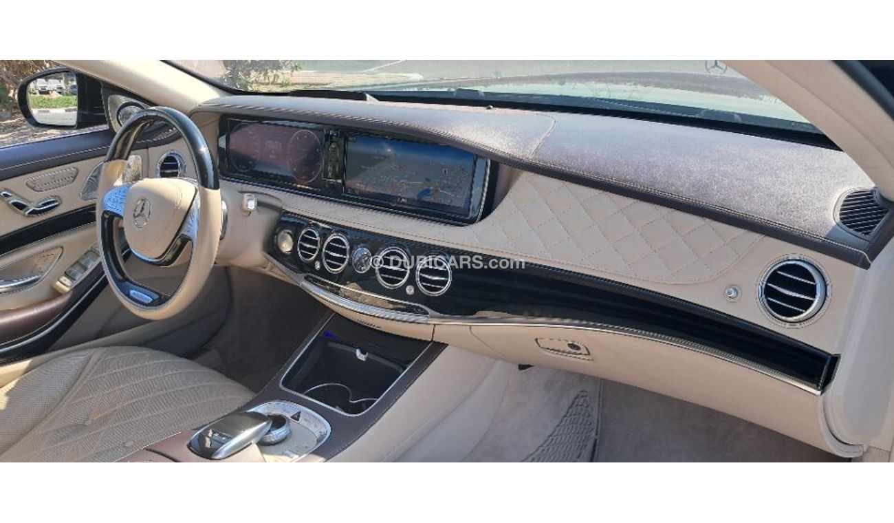 Mercedes-Benz S600 Maybach MAYBACH S600 2016 GCC FULL SERVICE GARGASH +ORGINAL PAINT 100% +FULL OPTION + 1 YEAR WARRANTY