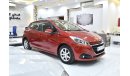 بيجو 208 EXCELLENT DEAL for our Peugeot 208 1.6L ( 2019 Model ) in Red Color GCC Specs