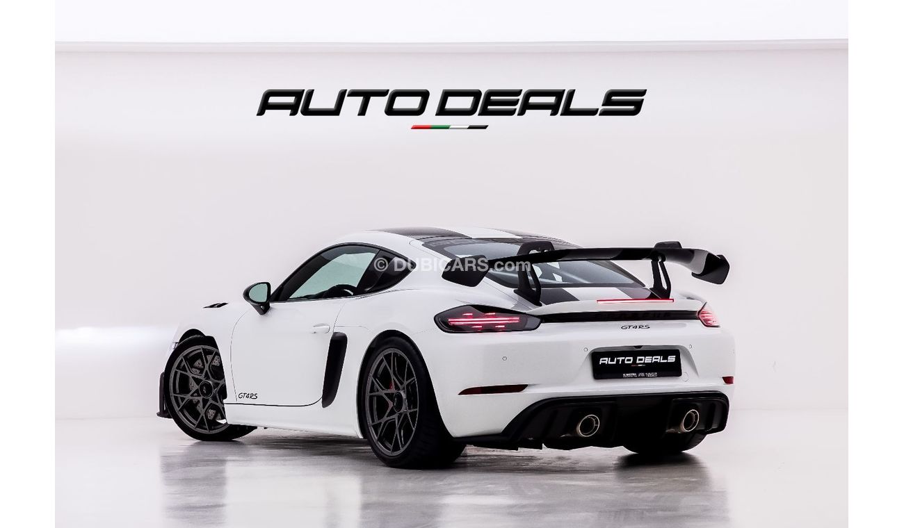 Porsche 718 Cayman GT4 RS Weissach | GCC | Warranty | Brand New | 4.0L F6