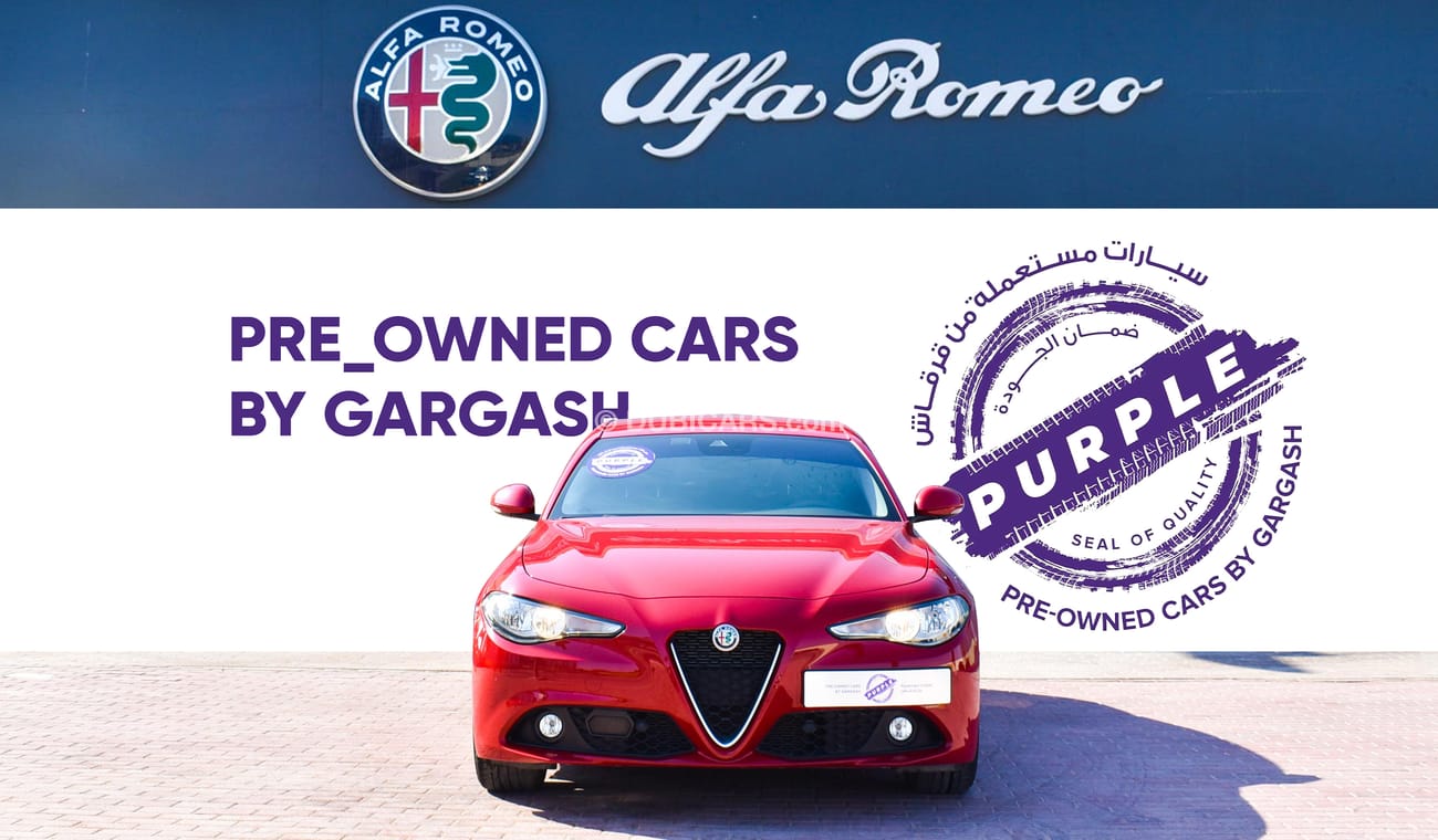 Alfa Romeo Giulia S - Service History, Warranty, Certified & Sold by Purple Pre-Owned Gargash Motors