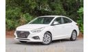 هيونداي أكسنت AED 557/month 2020 | HYUNDAI ACCENT | GL GCC | FULL SERVICE HISTORY | H87822