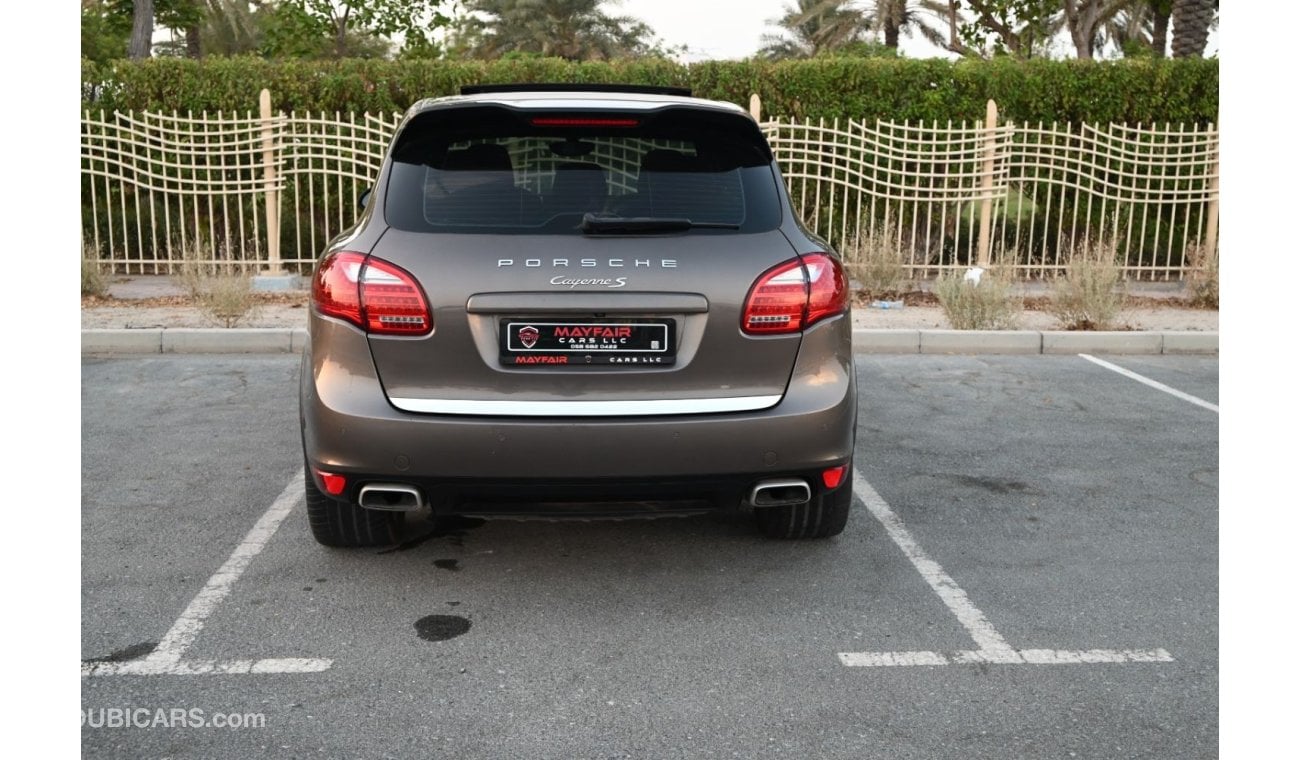 بورش كايان 0 % DP - AGENCY MAINTAINED - PORCSHE CAYENNE S 2014 - 4.6TC V8 4WD - BROWN INTERIOR - MINT CONDITION