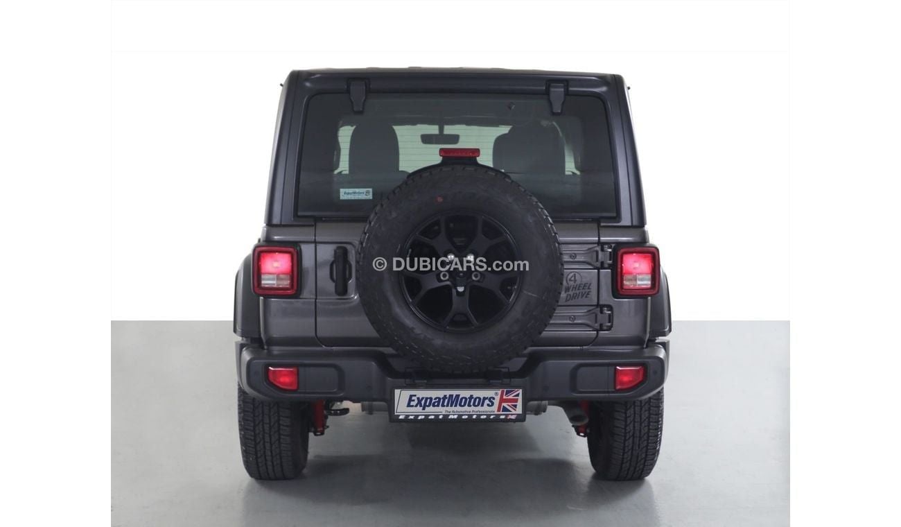 Jeep Wrangler Unlimited Willys Wheeler 3.6L • 2,750x60 • 0% DP • 2020 • Warranty Available • GCC •