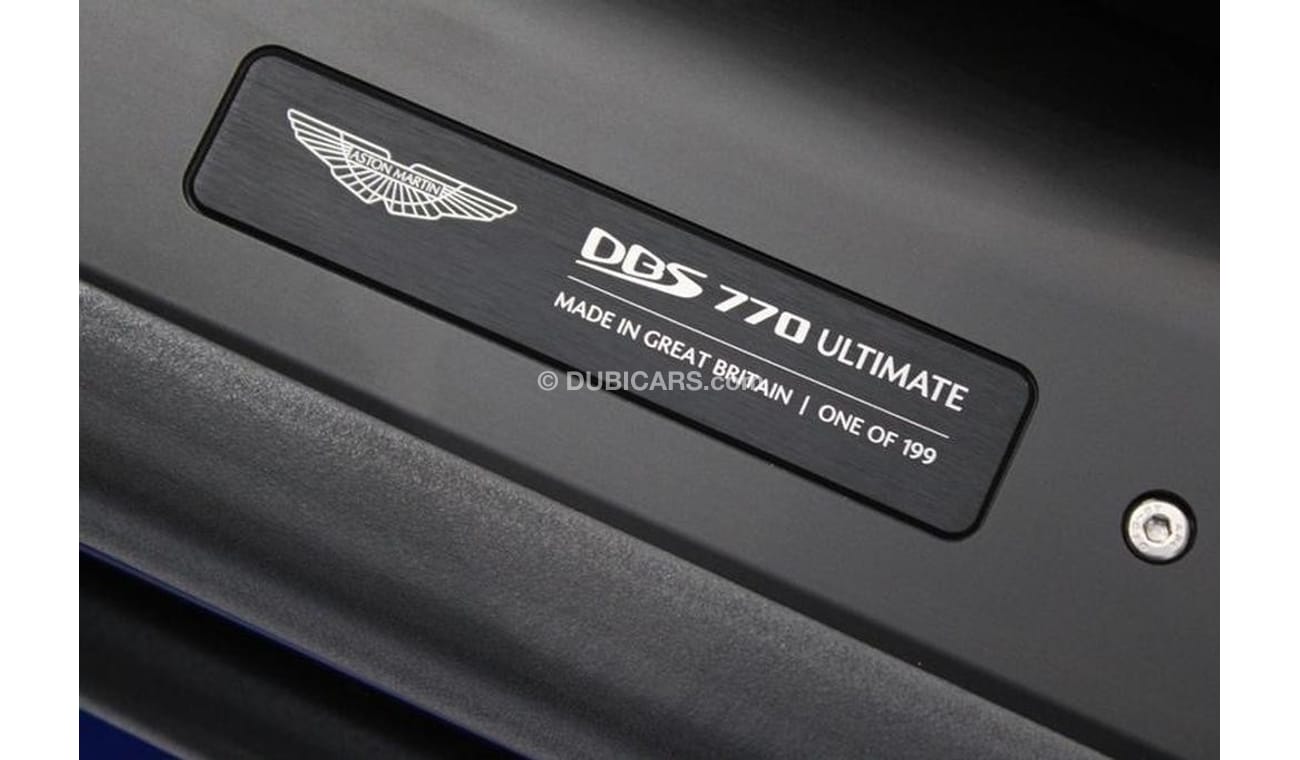 أستون مارتن DBS 770 ULTIMATE VOLANTE 5.2 RIGHT HAND DRIVE