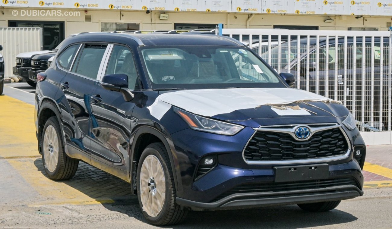 Toyota Highlander Hybrid Limited dark blue