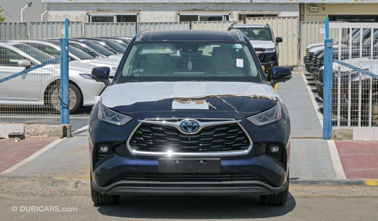 Toyota Highlander Hybrid Limited dark blue