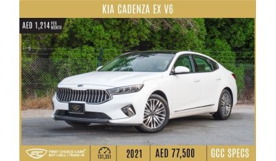 Kia Cadenza AED 1,214/monthly 2021 | KIA CADINZA | EX V6 | GCC SPECS | K45043