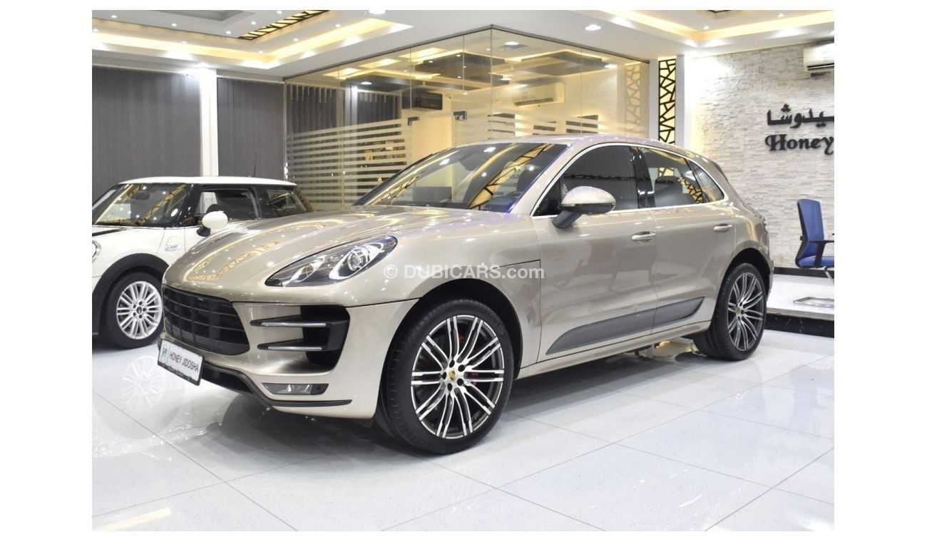 بورش ماكان EXCELLENT DEAL for our Porsche Macan Turbo ( 2015 Model ) in Golden Color GCC Specs