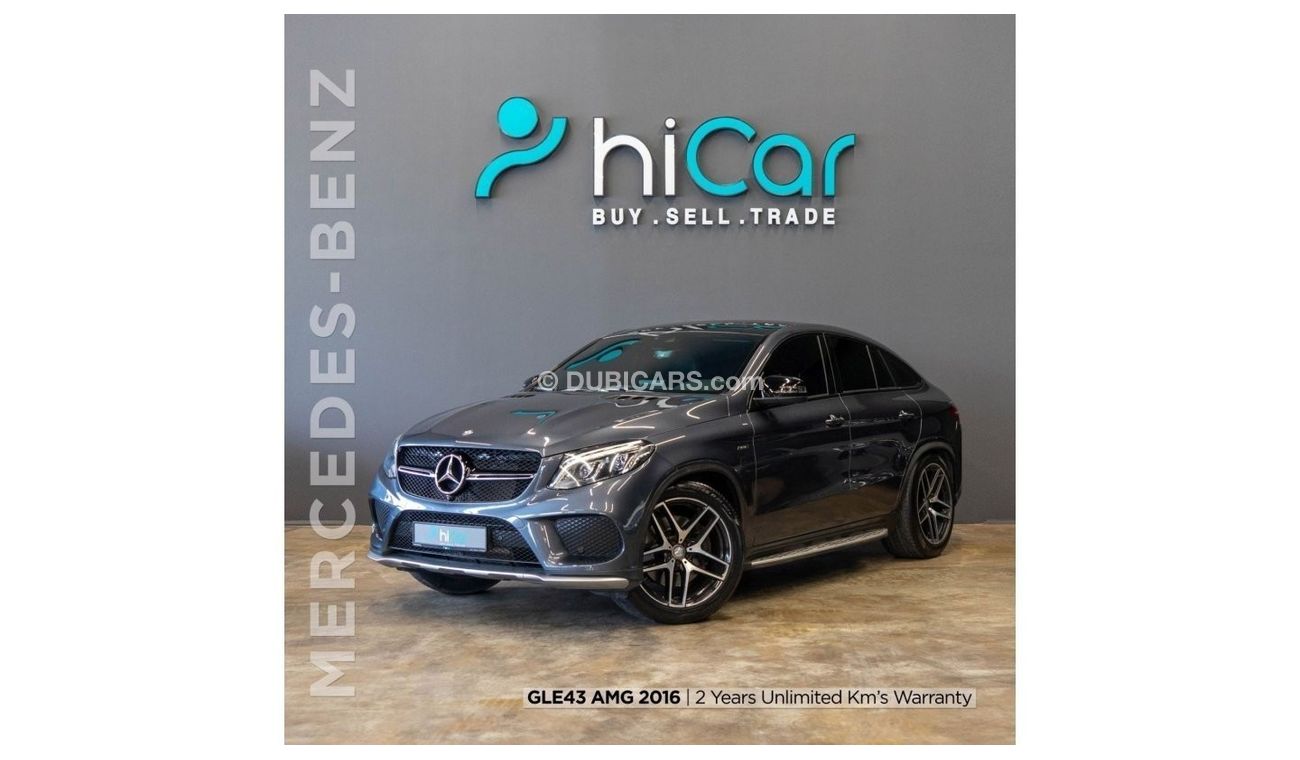 Mercedes-Benz GLE 43 AMG AED 2,567pm • 0% Downpayment •GLE 43 AMG Coupe • 2 Years Warranty!