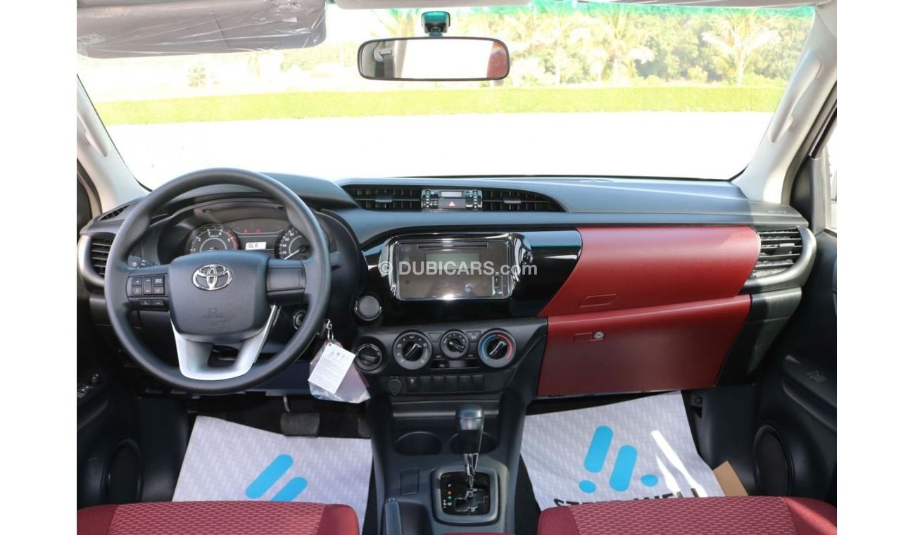 Toyota Hilux 2022 | DLX DIESEL AT 4X4 - RED INTERIOR WITH BLUETOOH, POWER MIRROR AND GCC SPECS - EXPORT ONLY