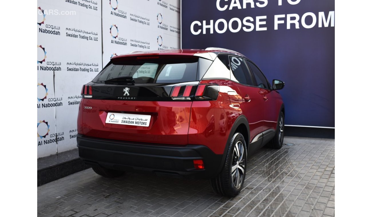 Peugeot 3008 AED 1440 PM  ACTIVE 1.6 TC AT GCC MANUFACTURER WARRANTY 2028 OR 100K KM