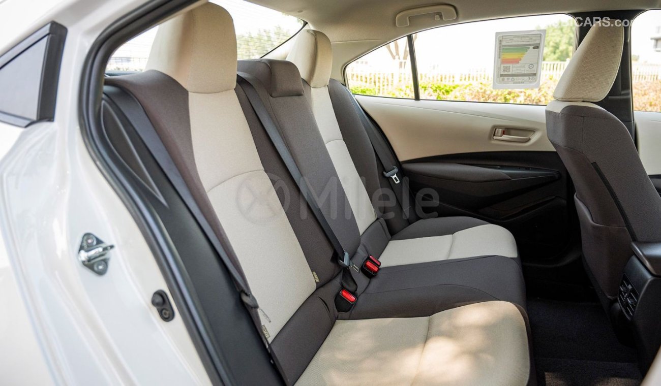 تويوتا كورولا 1.6L PETROL: REAR PARKING SENSOR, CRUISE CONTROL, FABRIC SEATS