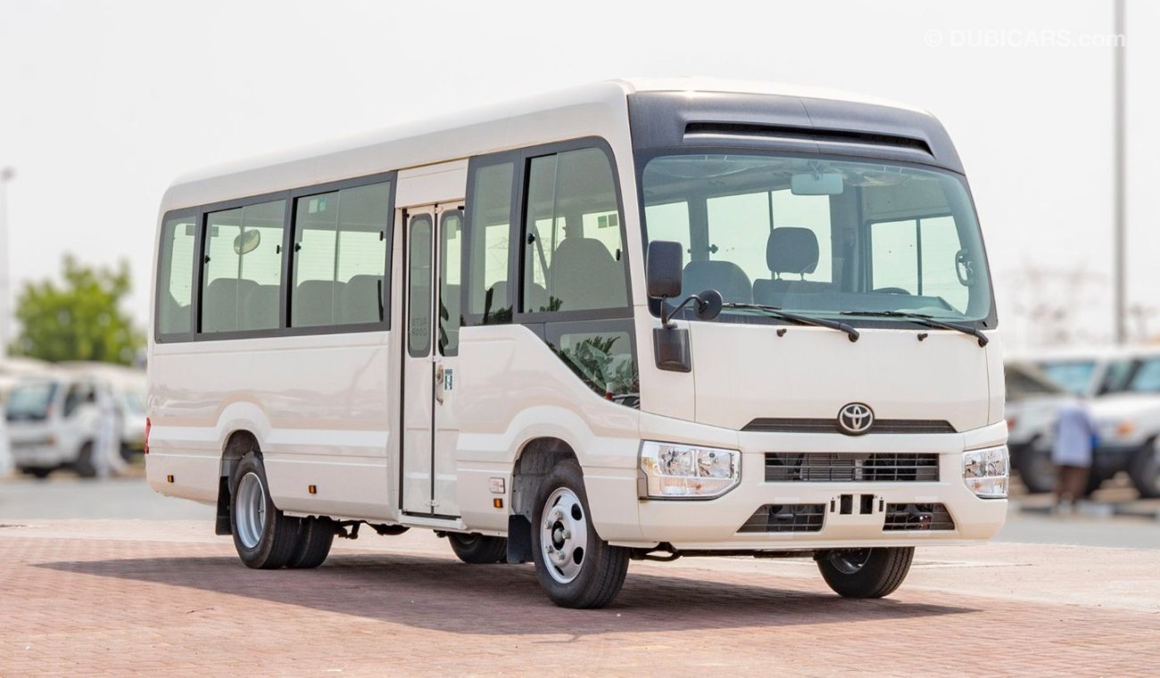 تويوتا كوستر 2024 Toyota Coaster 4.0L Diesel MT 22 seaters Electric doors with Fridge (Export Price)