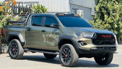 Toyota Hilux 2022 | RHD | MODIFIED WITH GR SPORT KIT | PREMIUM BLACK SPORTS BAR WITH BASKET | AFTER MARKET SIDE F
