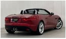 Jaguar F Type Std 2017 Jaguar F-Type Convertible, Warranty Full Jaguar Service History, Low Kms, GCC