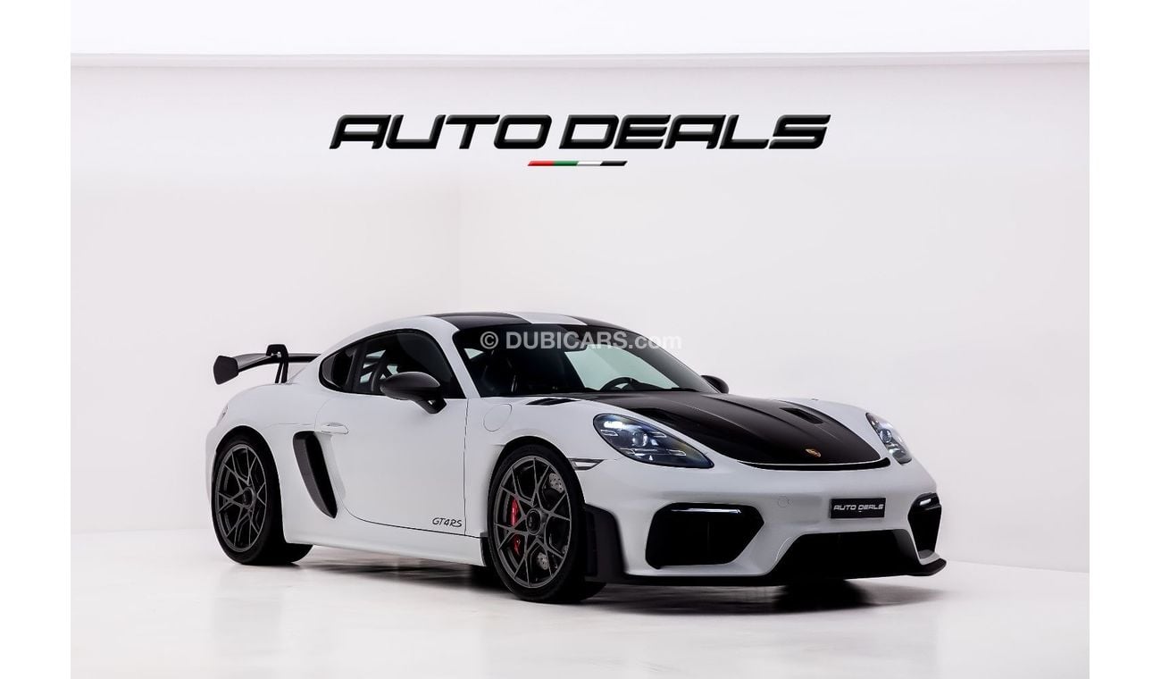 Porsche 718 Cayman GT4 RS Weissach | GCC | Warranty | Brand New | 4.0L F6