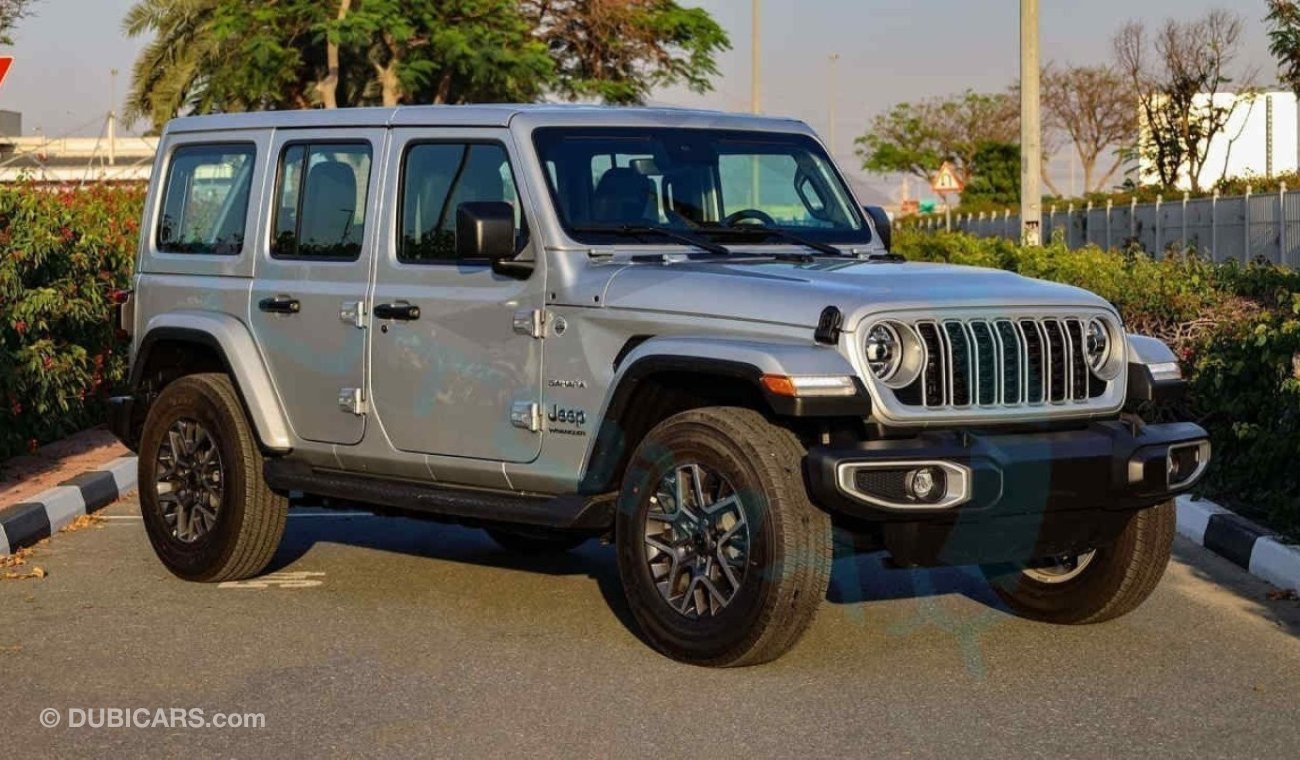 جيب رانجلر Unlimited Sahara Turbo , 2024 GCC , 0Km , With 5 Years Warranty & 3 Years Service @Official Dealer