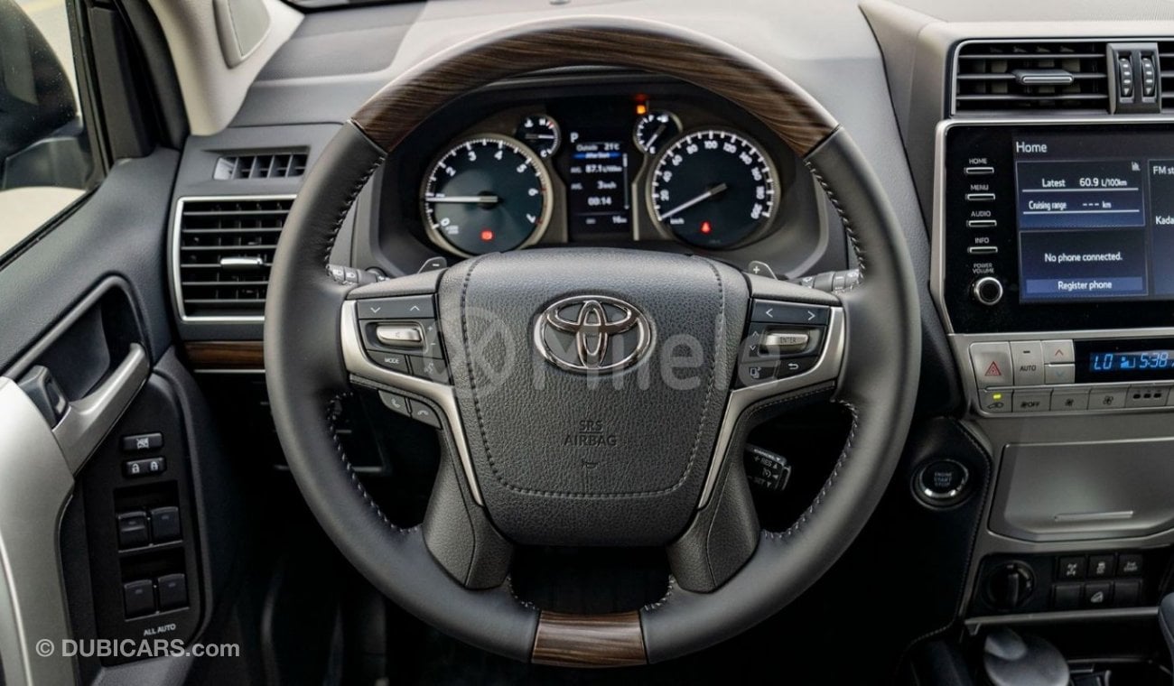 Toyota Prado VX 4.0L PETROL TIRE UNDER: LEATHER SEATS, REAR CAMERA, SMART KEY (EXPORT ONLY)