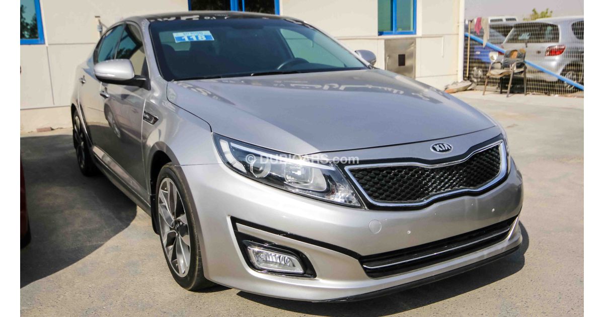 Kia Optima Turbo for sale: AED 45,000. Grey/Silver, 2015