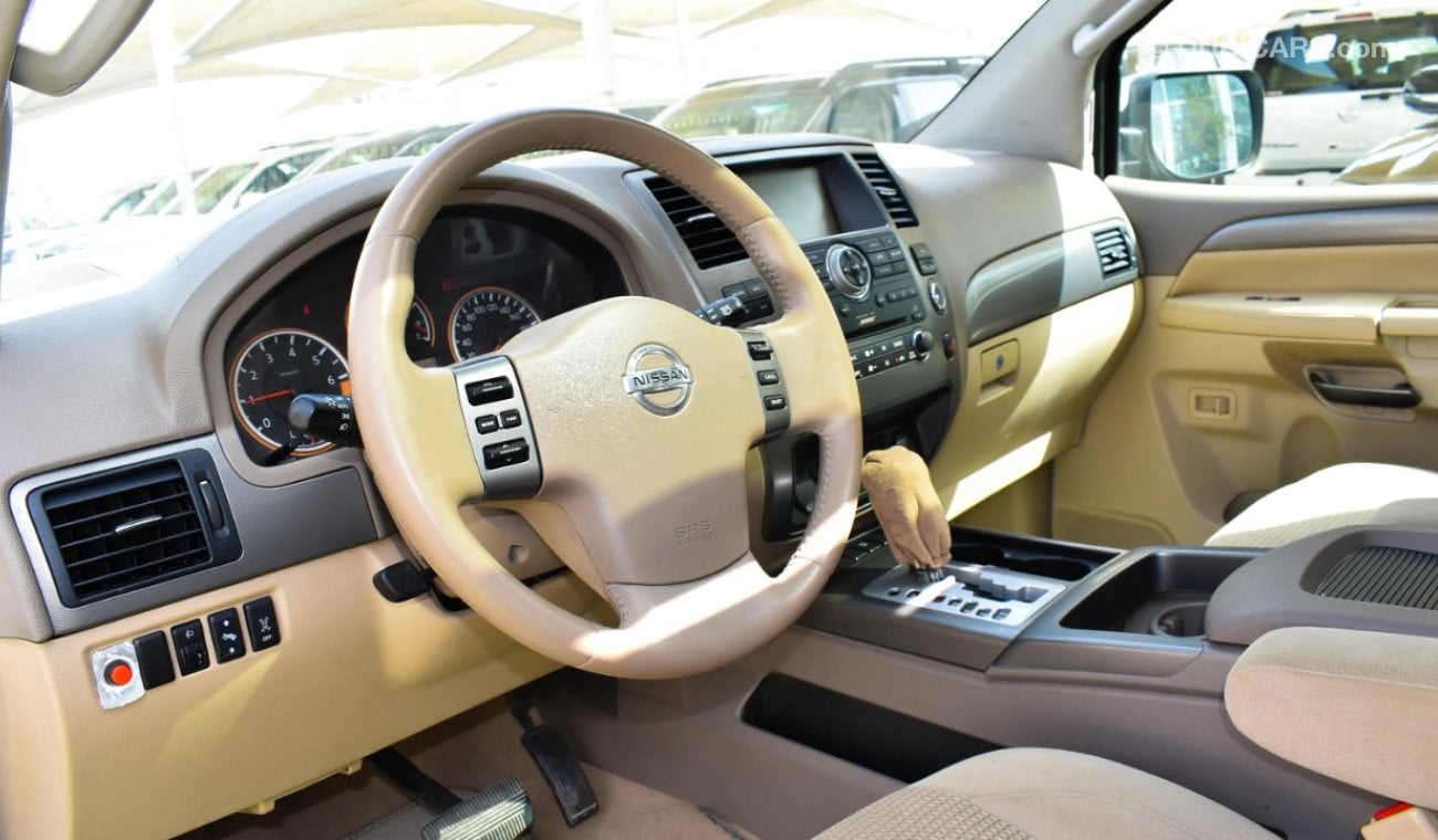 Used Nissan Armada SE 2011 model Gulf white color beige