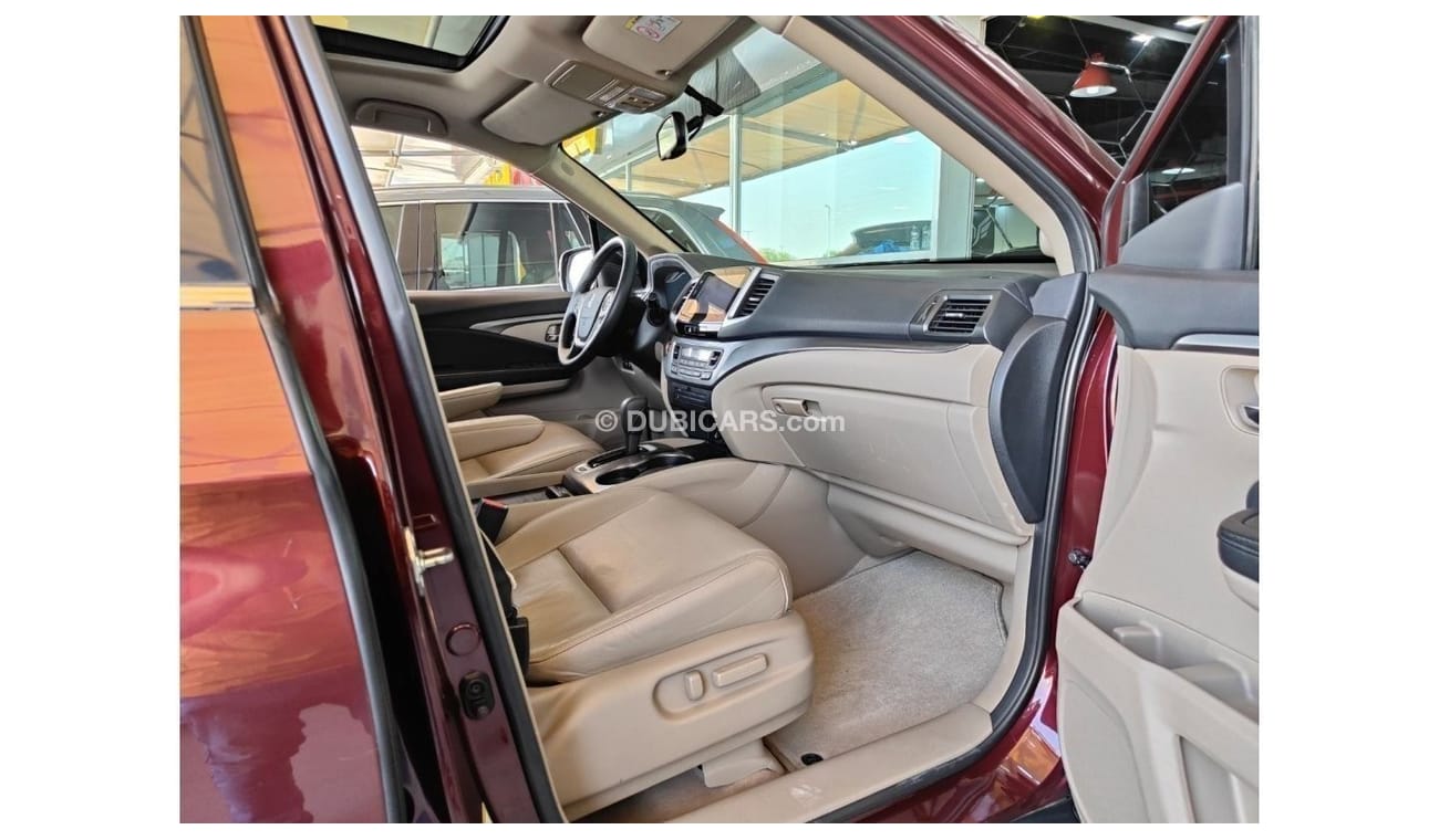 هوندا بايلوت AED 1,500 P.M | 2016 HONDA PILOT TOURING 3.5L | 280 HP | 4WD | SUNROOF | 7 SEATS | GCC