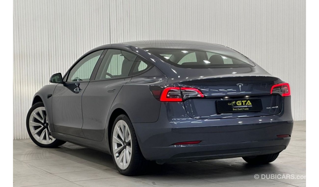 تسلا موديل 3 2021 Tesla Model 3 Long Range, 2025 Tesla Warranty, 2029 Tesla Battery + Drive Unit Warranty, GCC