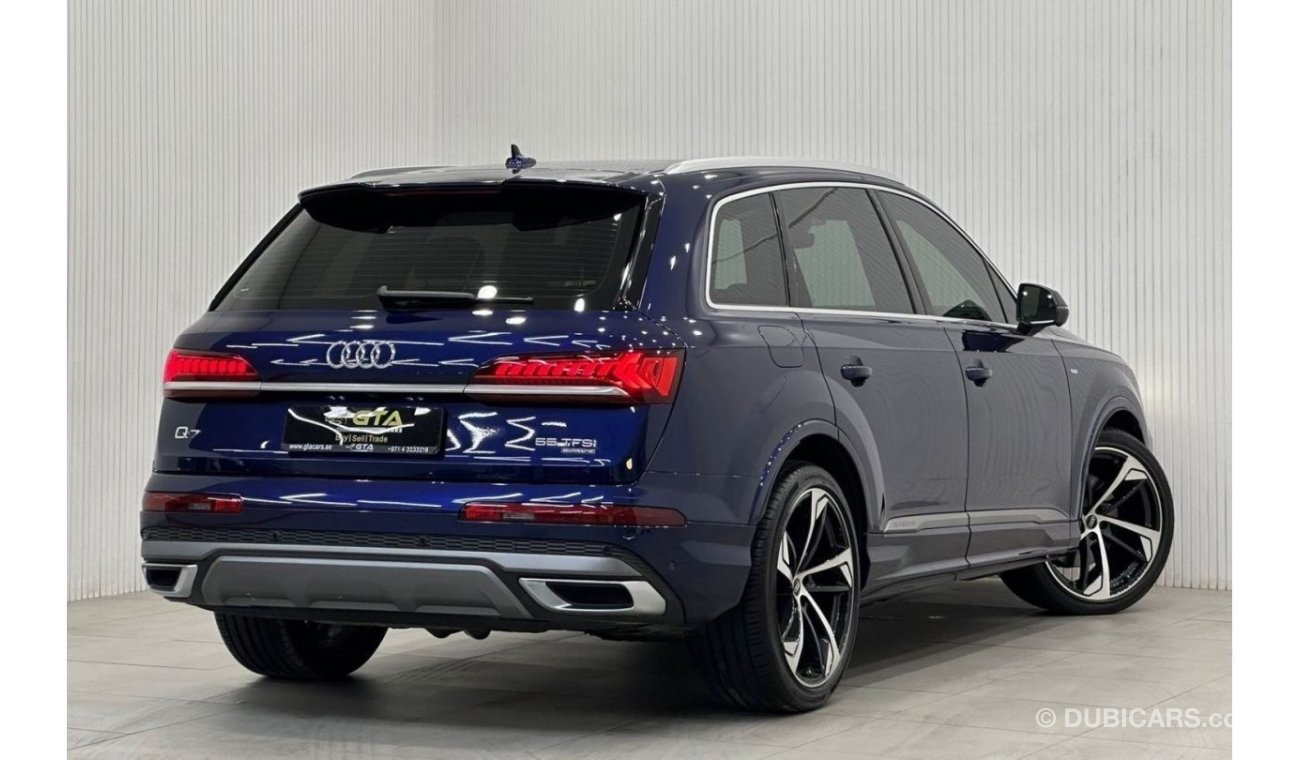 أودي Q7 55 TFSI quattro S-لاين 2021 Audi Q7 55TFSI S-Line Quattro, 2026 Audi Warranty + Service Pack, Full O