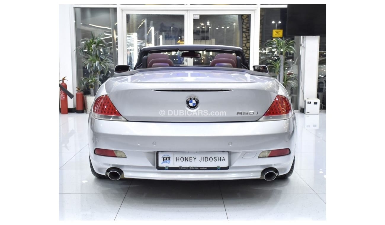 بي أم دبليو 650i EXCELLENT DEAL for our BMW 650i Convertible ( 2006 Model ) in Silver Color GCC Specs