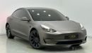 تسلا موديل 3 Performance 2023 Tesla Model 3 Performance, 2027 Tesla Warranty, 2031 Tesla Battery Warranty, Low Km